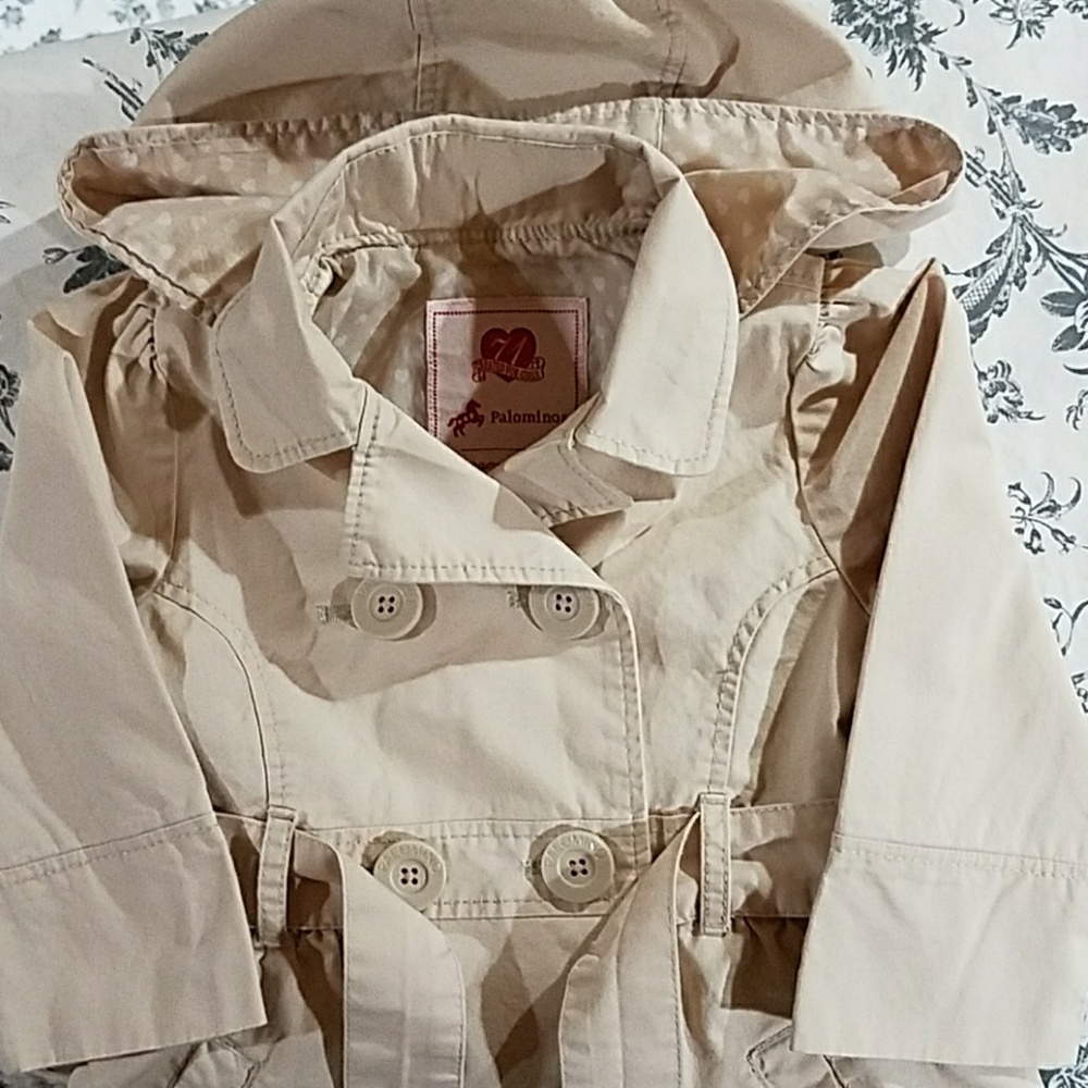 Toddler Girls Lined Trench Coat